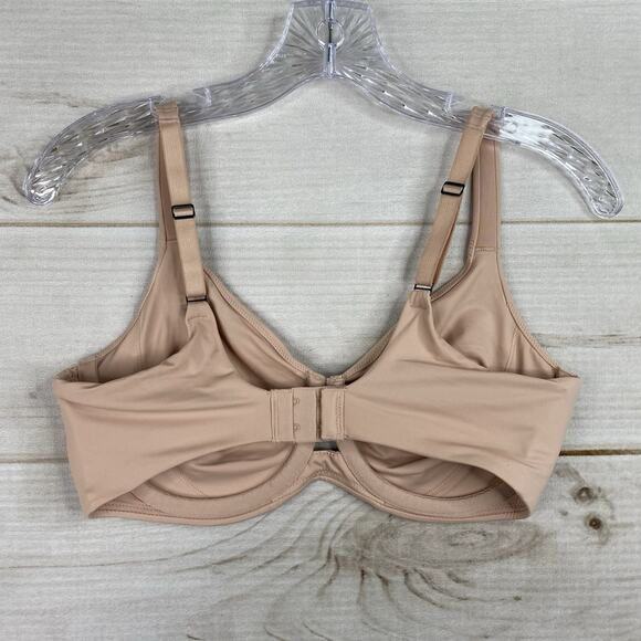 Spanx Undie-tectible Bra 34DD Nude Beige Underwire Full Coverage Unpadded - Picture 7 of 10